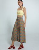 Top Helena Listrado Amarelo