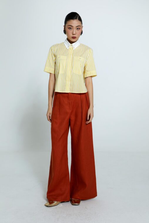 Camisa Emma Listra Amarela